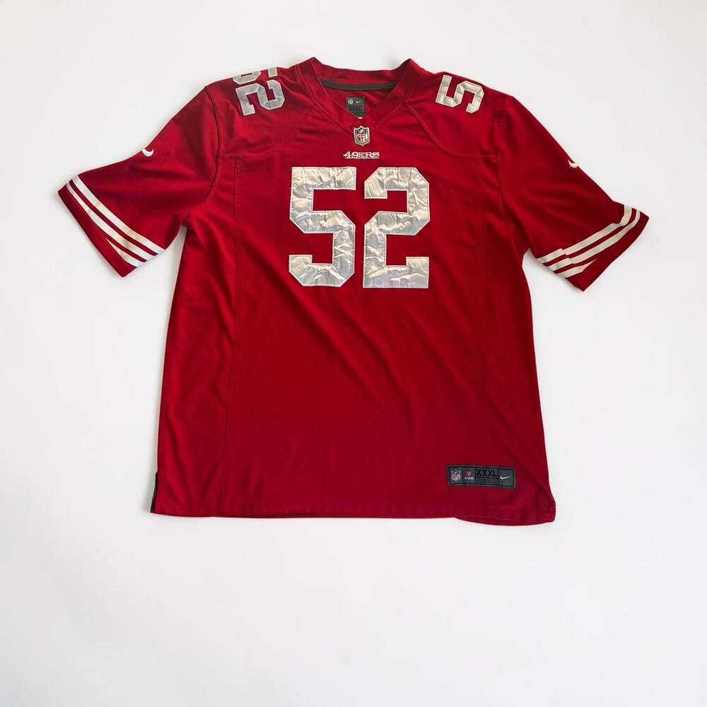 Nike San Francisco 49ers Patrick Willis 52 Game Jersey Scarlet XXXL